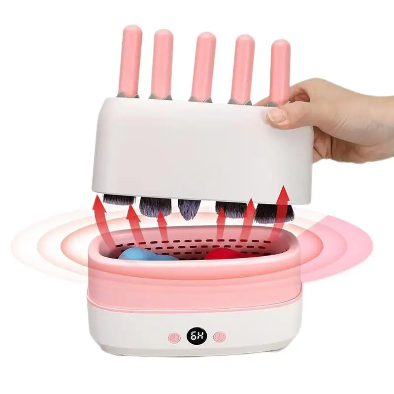 Make-Up Borsteldroger Snelle Elektrische Make-Up Borsteldroger Machine 12 Gaten Multifunctionele Beauty Cosmetische Puff Make-Up Tools Droger