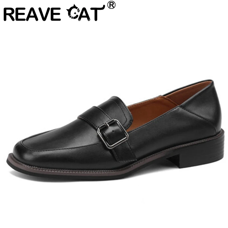 REAVE CAT 2022 Scarpe basse da donna con punta slip-on Concise Office Taglia 31-43 Nero Primavera S3426