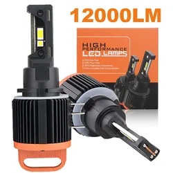 12000LM H15 LED Headlight Canbus Bulbs Turbo LED Fog Lights for Car 12V High Low Beam DRL For VW Golf 6 7 MK3 Mercedes Audi BMW