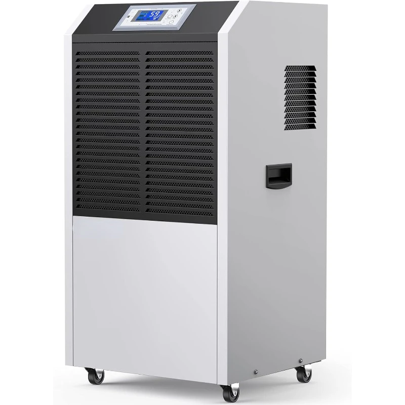 

232 Pint Large Commercial Dehumidifier with 3.3ft Drain Hose and Washable Filter for Space up to 8000 Sq. Ft - 24 Hr Timer Ideal