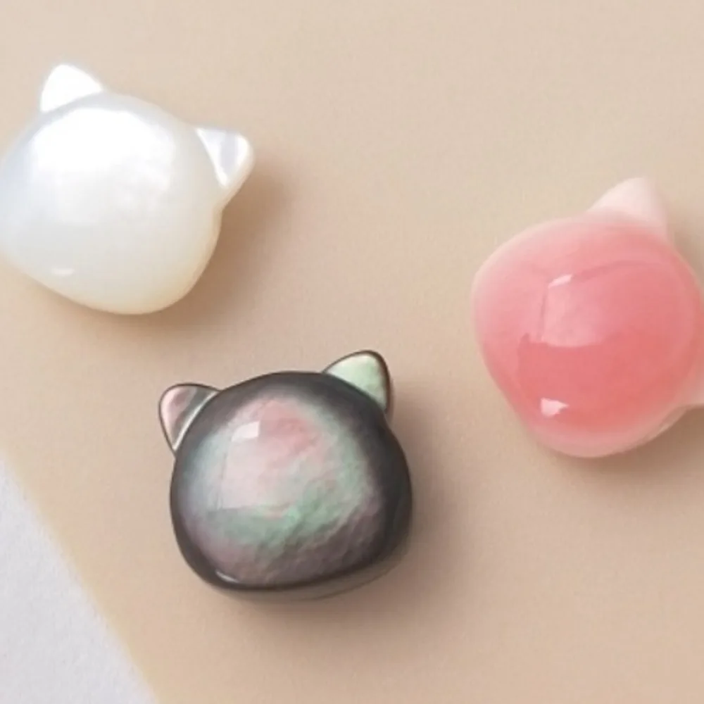 

Натуральная ракушка королевы, черная ракушка, голова кошки, кулон с полуотверстием, ракушка через отверстие, бусина, ожерелье, браслет, аксессуары