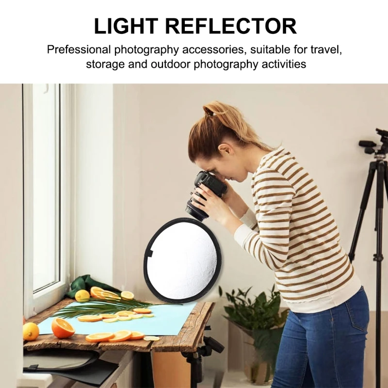 PULUZ 30cm Photography Reflector Board Silver / Gold 2 Color in 1 Folding Photo Studio Reflector Disc