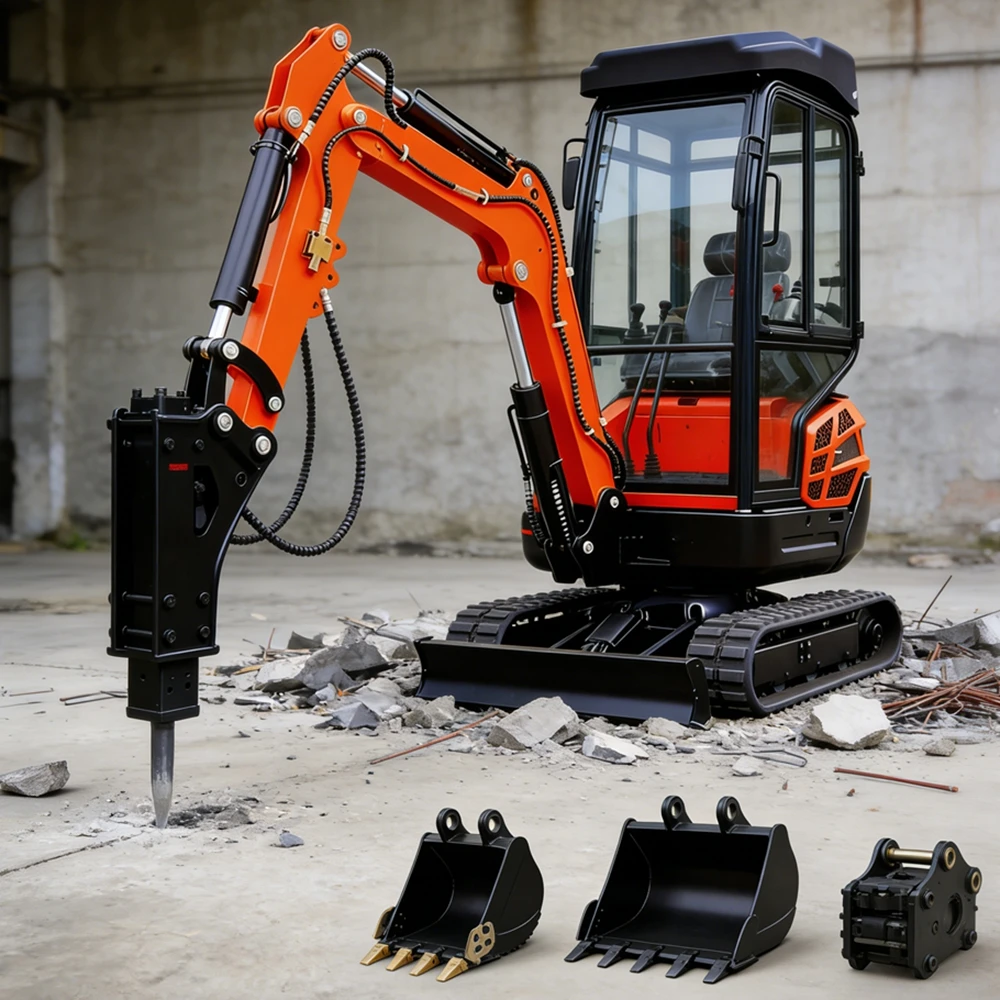 1.8/1.5Ton Mini Excavator With Kubota/Yanmar Construction Machine For Giardino Koparka CE Standard
