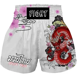 Muay Thai shorts, combat Taekwondo MMA, men's and women's children's printed shorts, Sanda martial arts boxing training equipmen