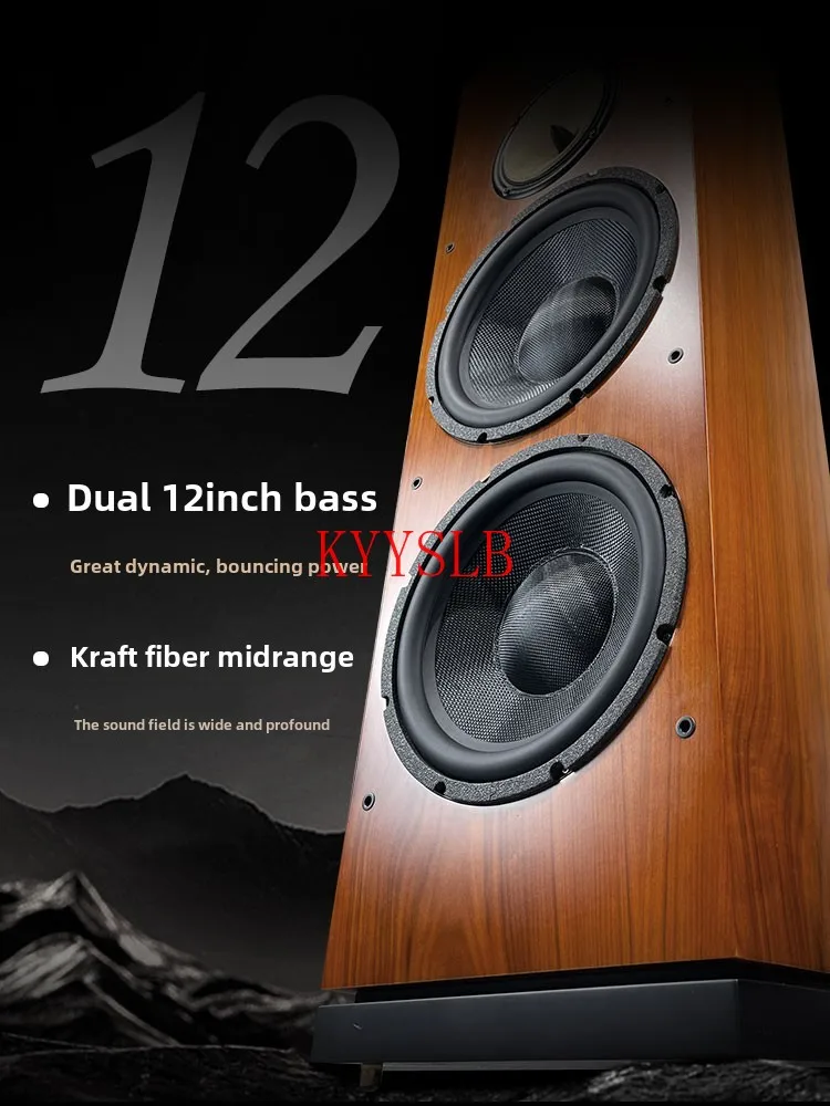 Altavoz pasivo doméstico de alta potencia de 300W y 12 pulgadas, altavoz de estantería de alta fidelidad, altavoces de suelo de graves con Audio frontal para cine en casa