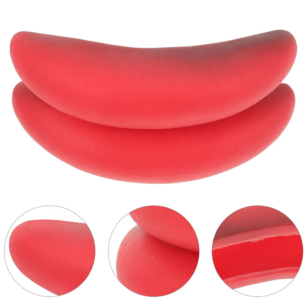 

2Sets Rubber Sausage Mouth Funny Cosplay Props April Fools Day Party Performance Swollen Lips Funny Cosplay Props