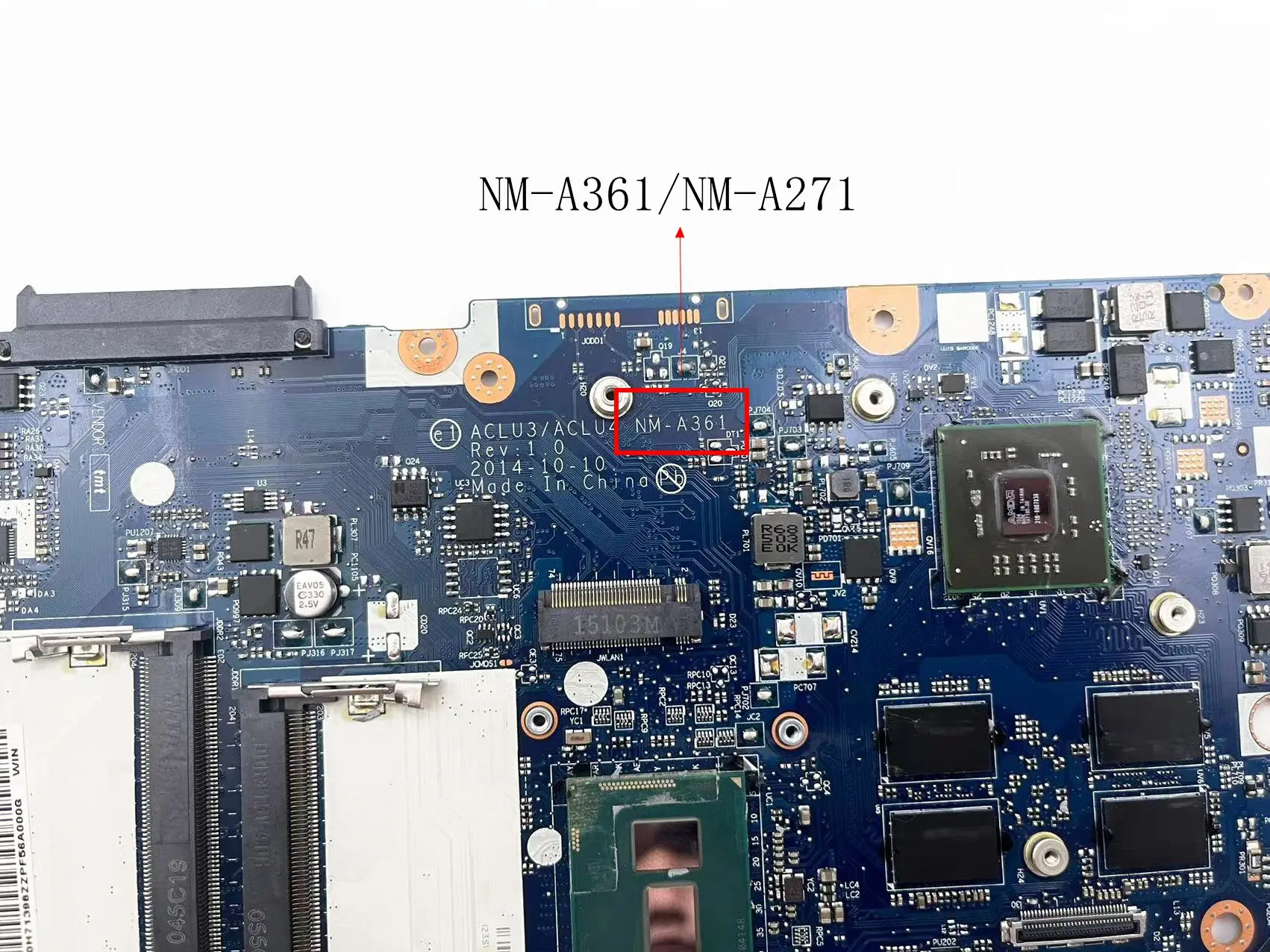 Imagem -05 - Placa-mãe para Lenovo G5080m G5070 Notebook Nm-a361 Nm-a271 4th Gen 5th Gpu r5 M330 M230 Ddr3 100 Testado