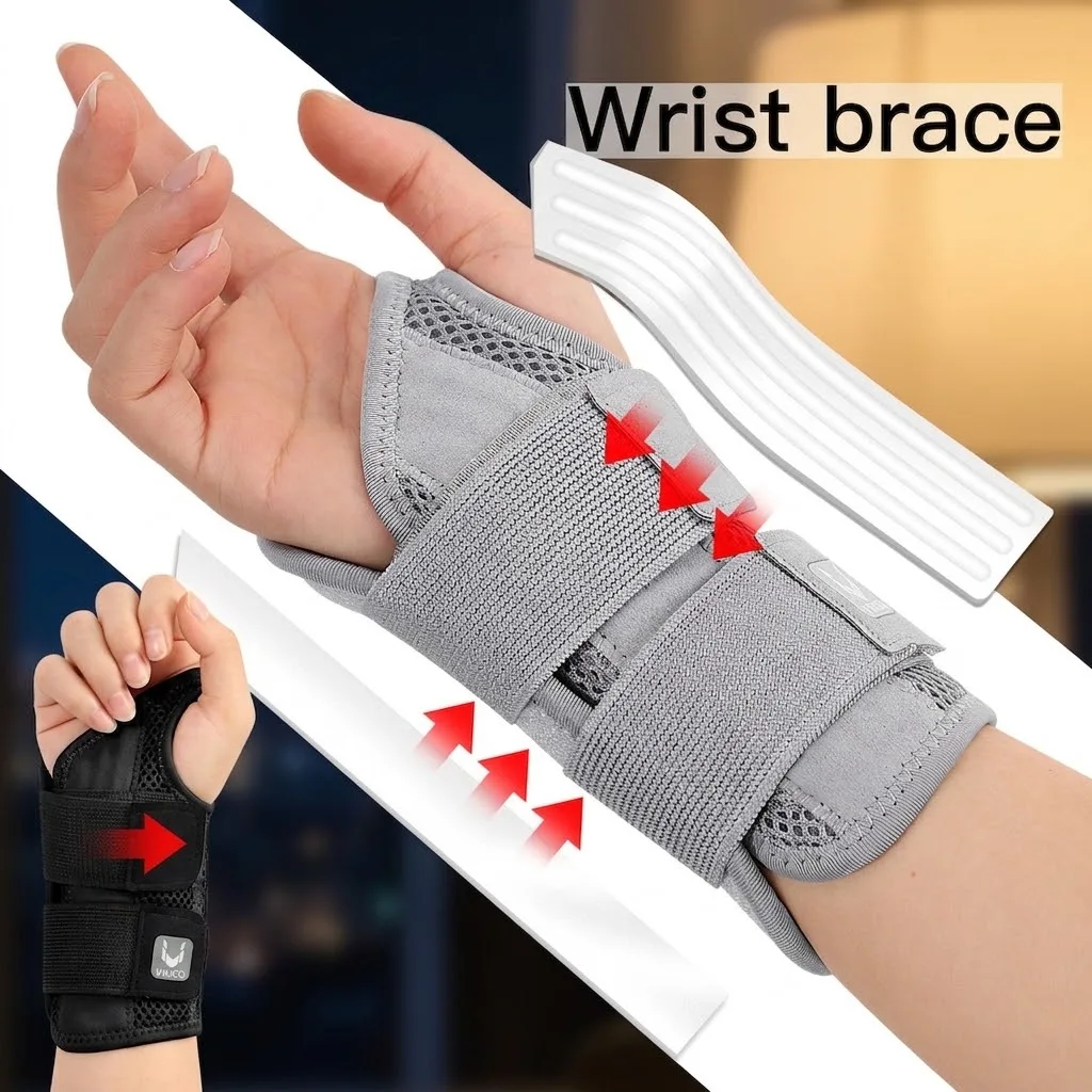 Fitness-Sport-Handgelenkbandage Handgelenkschutz Handflächenschutz Handgelenkstütze Verstellbare Handgelenkbandage Kompressionshandschuhe für Karpaltunnelsyndrom