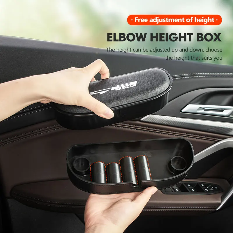Car Left Right Door Armrest Adjustable Height Elbow Rest Box For KIA gt gtline Xline ceed Forte RIO STINGER Seltos K3 K4 view 4