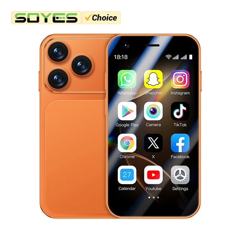 SOYES A17 Mini Android8.1 Smartphone 3.0in 2GB RAM 16GB ROM Dual SIM Standby Dual Camera 3G Network Small Gift Phone