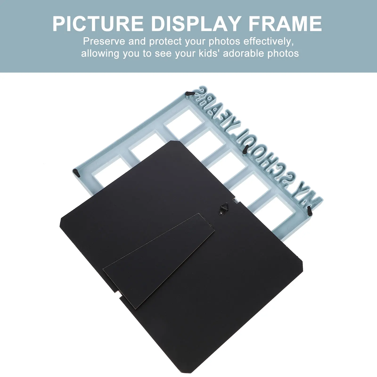 

Kids School Years Photo Frame PVC Plastic Acrylic Thick Paper Board Preserve Protect Kids Photos Home Decor Display Stand