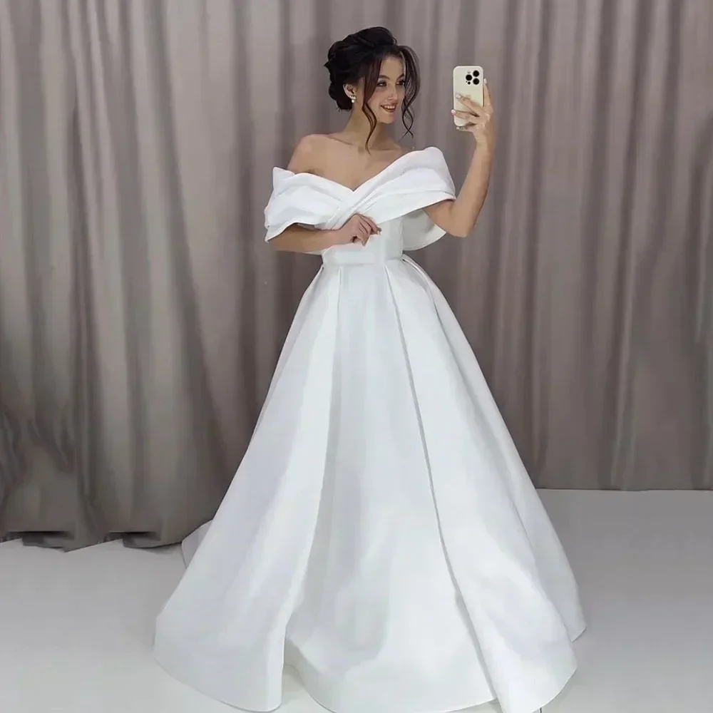 

Customized Elegant Sweetheart A-Line Pleats Bridal Gown Backless Sleeveless Royal Princess Bride Dress Retro Exquisite Matching