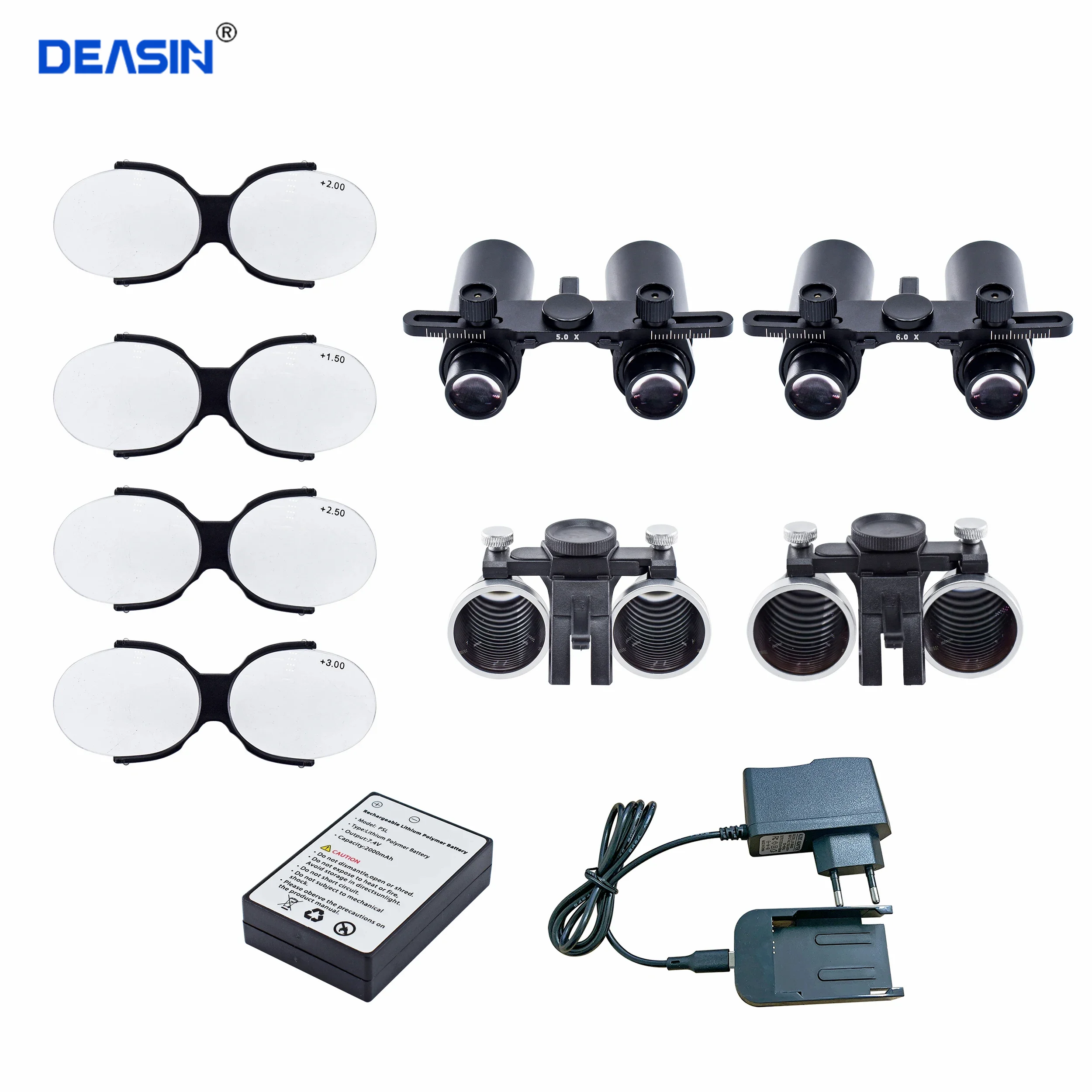 

Dental accessories Spare parts lithlum battery LED Headlight Binocular Loupes 2.5X/3.5X 5W Surgical Headlamp Dentistry Magnifier