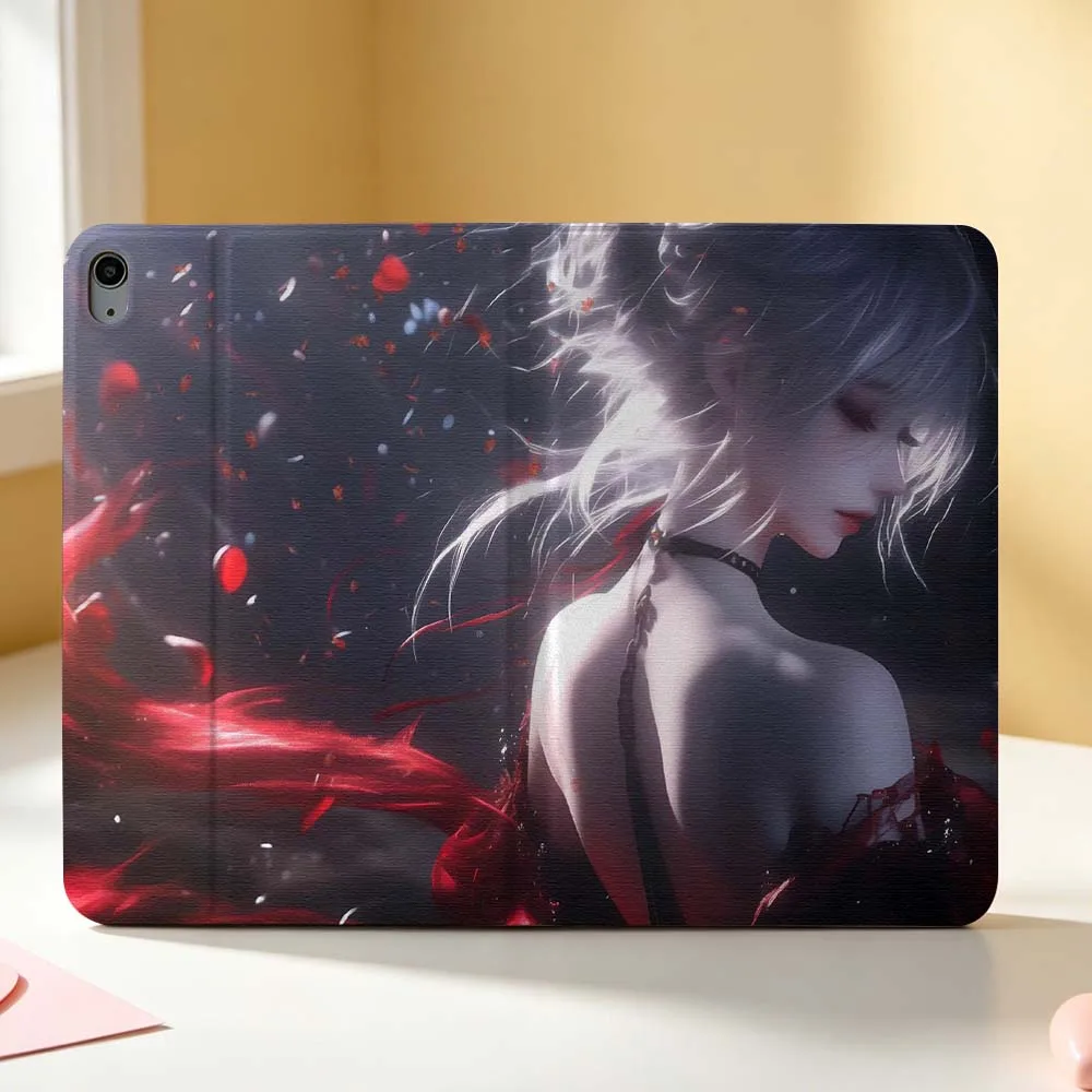 Cool Anime Patterns Pen Tray For Apple iPad Pro Mini A16 A17 A14 4 5 6 7 6th 12th Gen 9.7 12.9 11 13 M4 inch Tablet Case