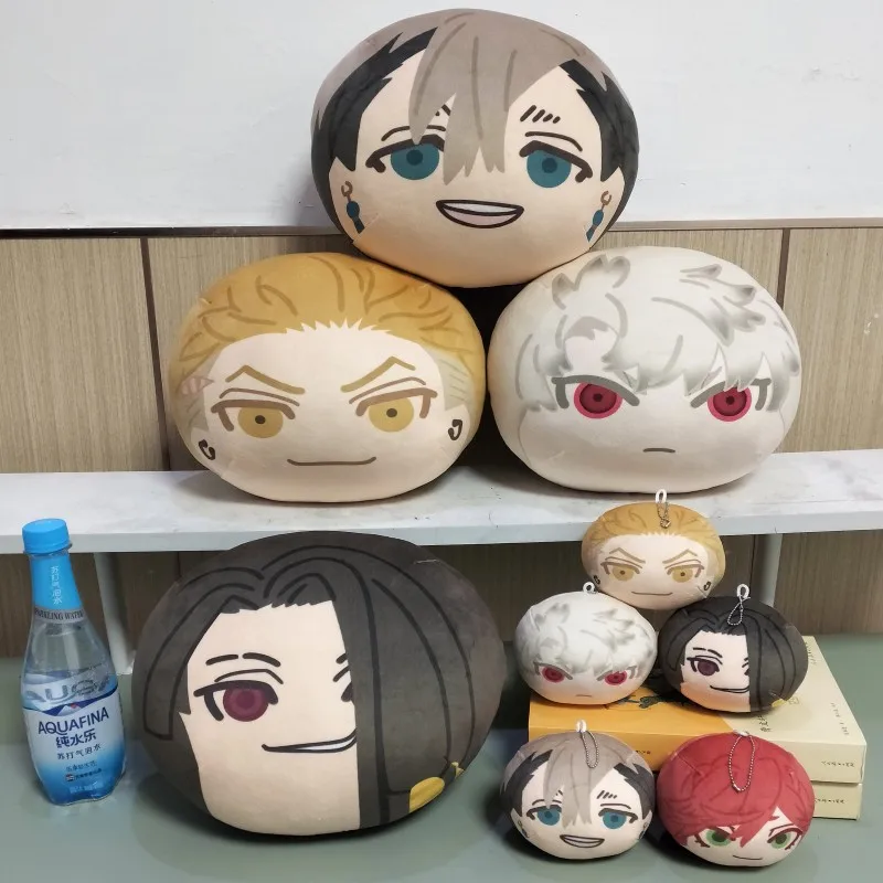 Kawaii Round Plush Pendant Gachiakuta Anime Figure Squishy Pillow, Soft Bag Ornament with Rudo Enjin Zanka Riyo Tamsy Jabber