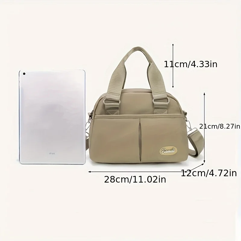 Women's Oxford Cloth Crossbody Handbag Tote Shell Bag Everyday Use Simple Shoulder Nylon Tote Bag