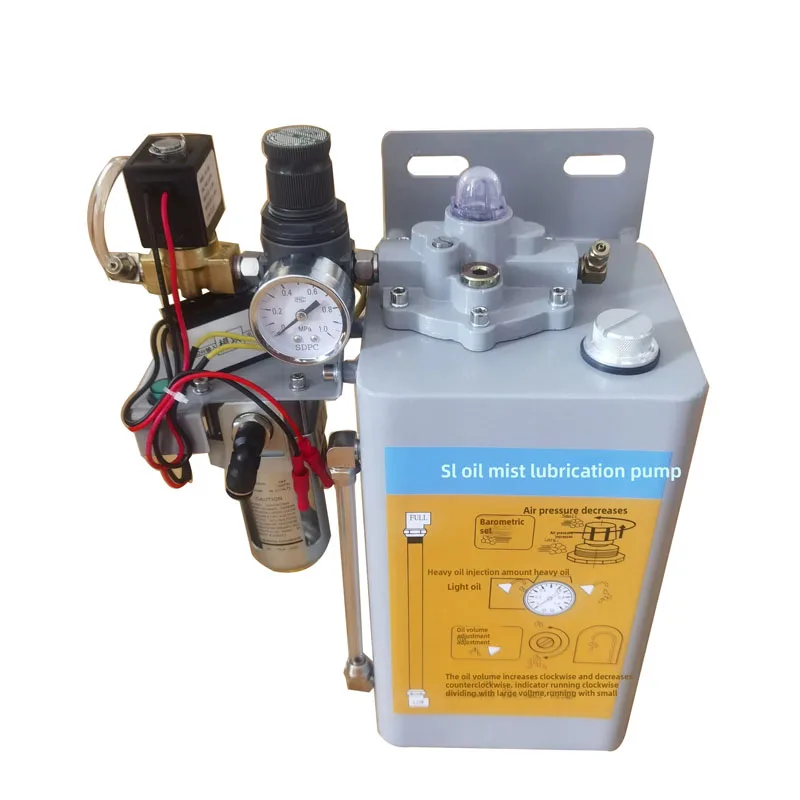 Machine Tool Engraving Machine Metalworking Cooling Automatic Sprayer Cutting 24V Pneumatic Self-priming SL Oil Mist Pump