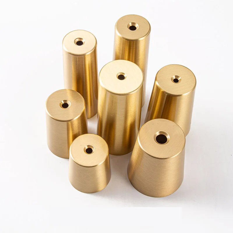 Light Luxury Furniture Brass Leg Covers Chair & Sofa Bed Covers round Protective Floor Mat Covers for Home Decor