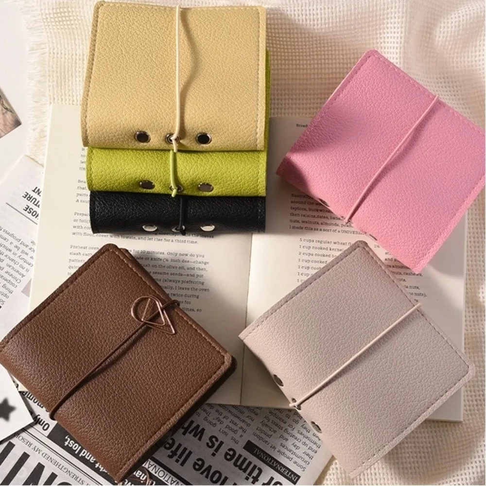 Quality Faux Leather Mini Photo Album Transparent Pages 25 Pages Pocket Photo Album Photo Display with 3-Ring Loose-Leaf Album