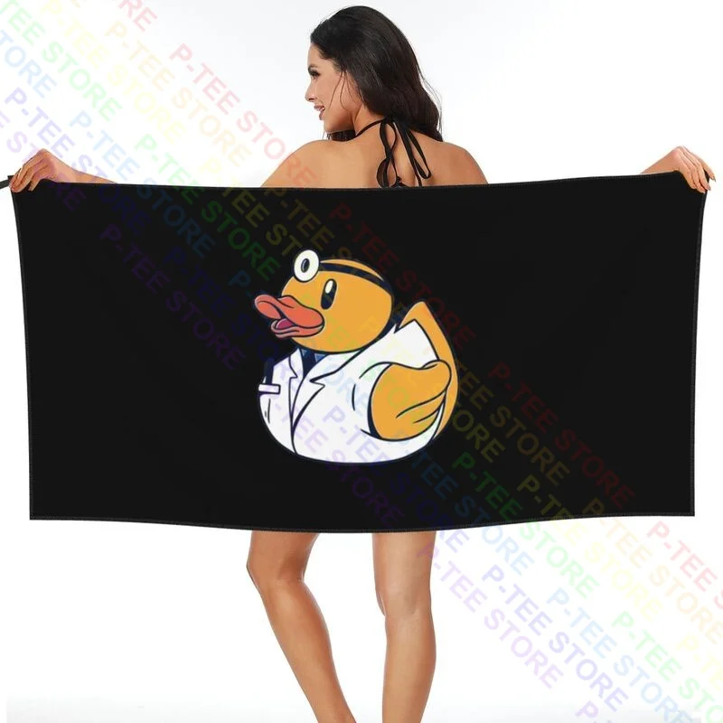 Doctor Rubber Duck Ducky Quick dry Towel Outdoor No Fading Superfine fiber