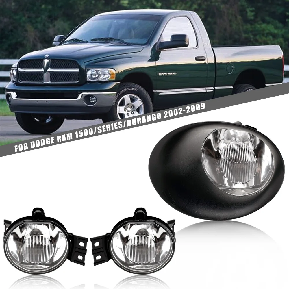 

FOR Dodge Ram 1500 SERIES DURANGO 2002 2003 2004 2005 2006 2007-2009 Front Fog Lights Car Styling Spot Light Fog Lamps - 1SET