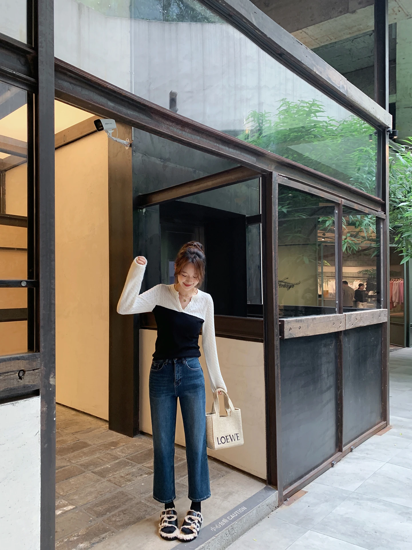 

Джинсы женские прямые с высокой талией, осенне-зимние, тонкие, зауженные, на молнии, повседневные