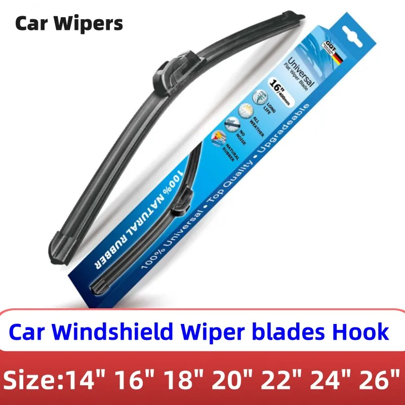 

Universal Car Wiper Blade Frameless Boneless Silica Gel Silicon Windshield Windscreen Wipers 14"18"20" 22" 24" 26" Windshield