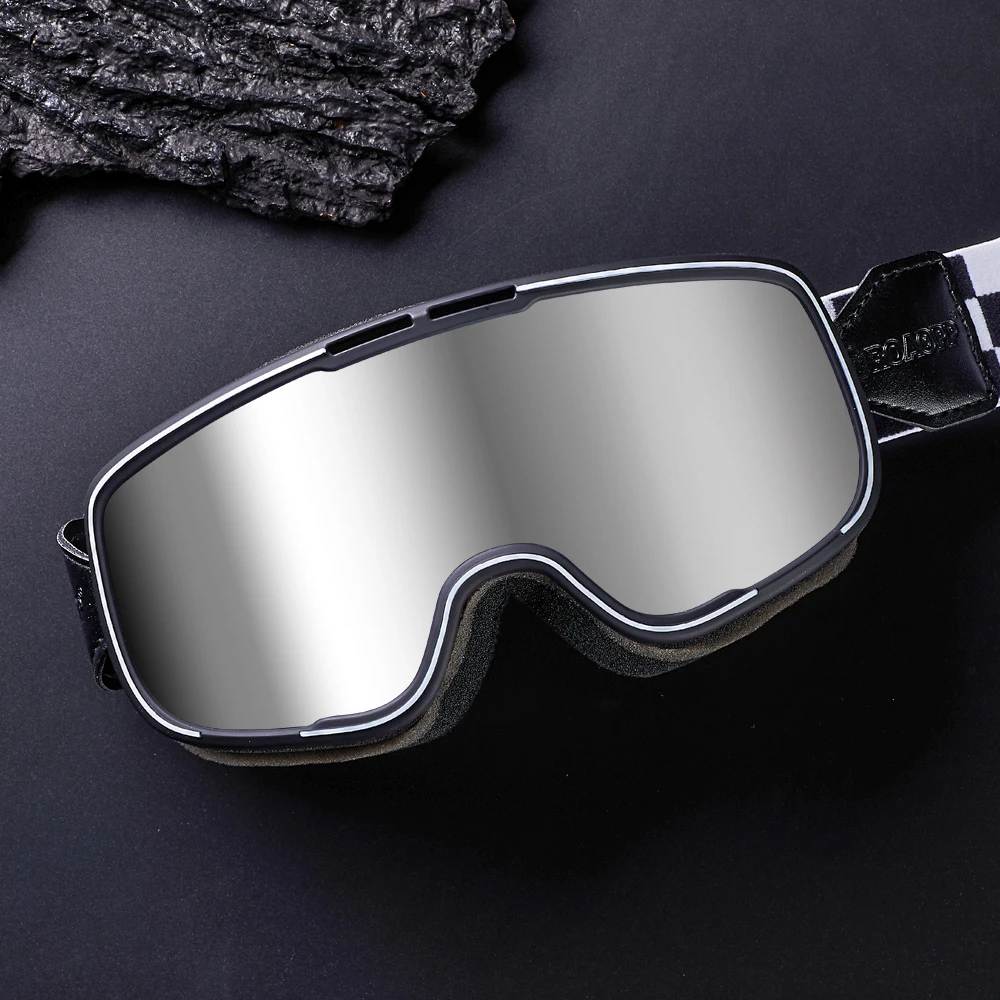 

Ретро мотоциклетные очки, лыжные очки, солнцезащитные очки для мотокросса, широкое видение, очки для квадроцикла, MTB, кафе-гонщик, чоппер, велоспорт, гонки