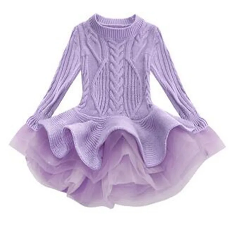 Puff Sleeve Christmas Girls Princess Party Dresses for Winter Sequin Wedding Evening Gown Long Sleeve Children Casual Clothes