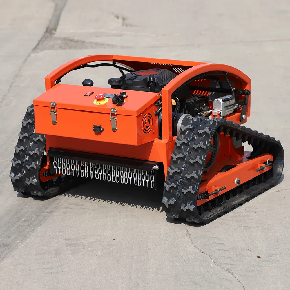 Mesin Pemotong Rumput Putar Nol Mesin Pemotong Rumput Remote Control Perayap Gas Pemakan Gulma Robot Mesin Pemotong Rumput Robot Kecil