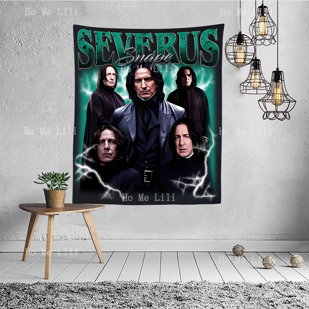 Severus Snape 90s Retro Design Vintage Tapestry Wall Hanging For Bedroom Living Room Modern Fashion Design Tapestries