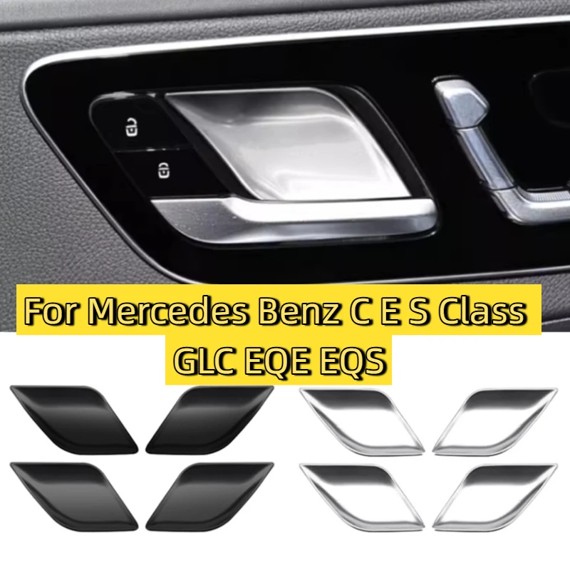 

Car Inner Door Bowl Sticker Trim For Mercedes Benz C E S Class GLC EQE EQS W206 Interior Accessories