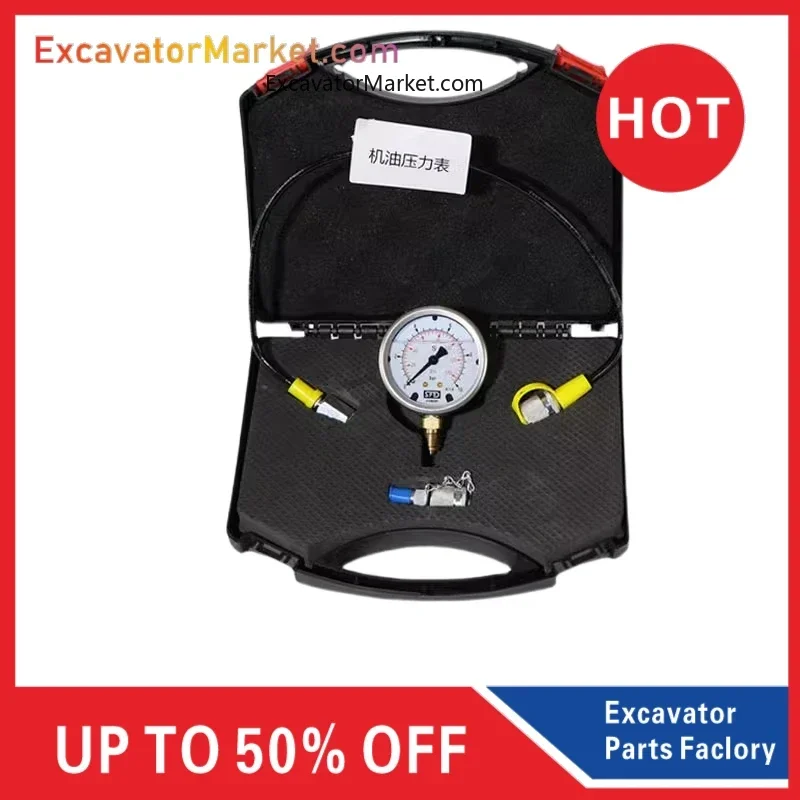 

Excavator Oil Pressure Gauge Set Gauge Excavator Hydraulic Oil Test Gauge Machine Oil Pressure
