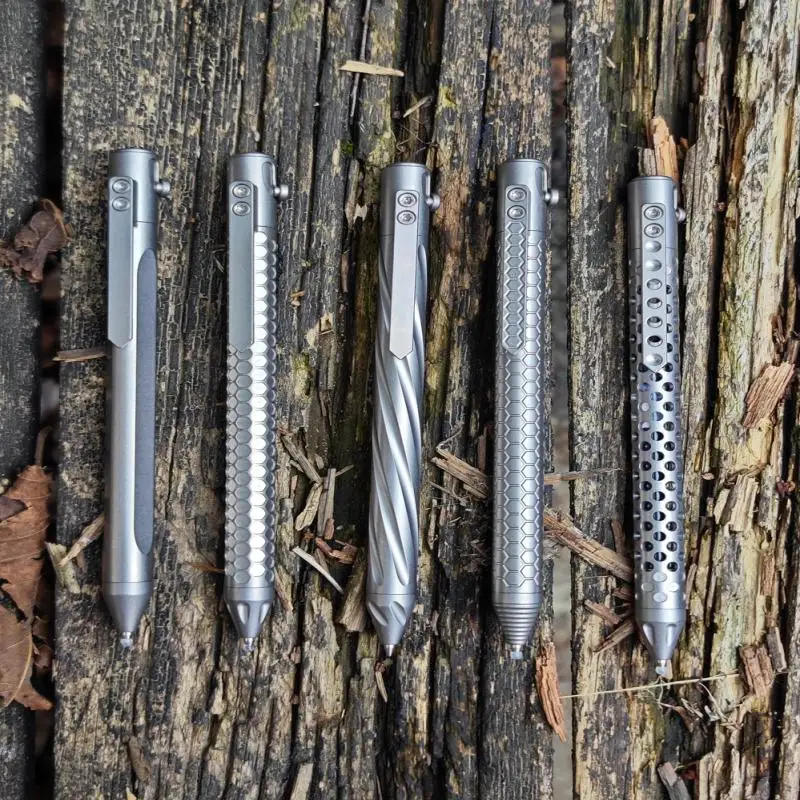 New 1Pc EDC Titanium Alloy Pen With Collection Writing Multi-functional Portable Outdoor EDC Tools