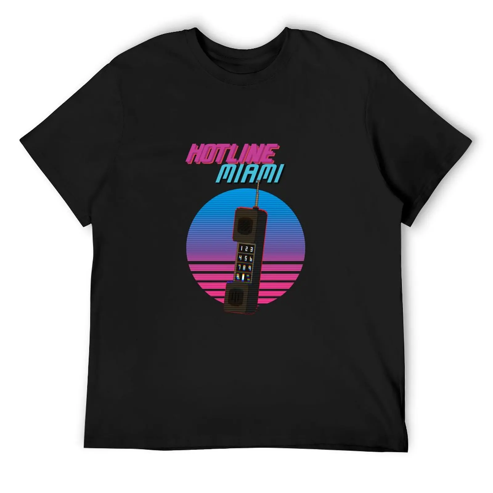 

Miami Hotline Design T-Shirt kawaii clothes man clothes quick-drying plus size tops outfits for men