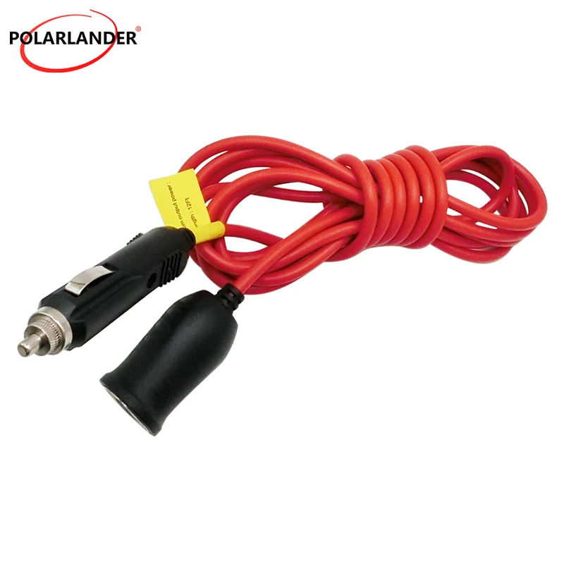 3.6M Cigarette Lighter Extension Cord - 12V-24V 15A Fuse 16AWG Copper Wire PVC for Mobile Devices/Electronics