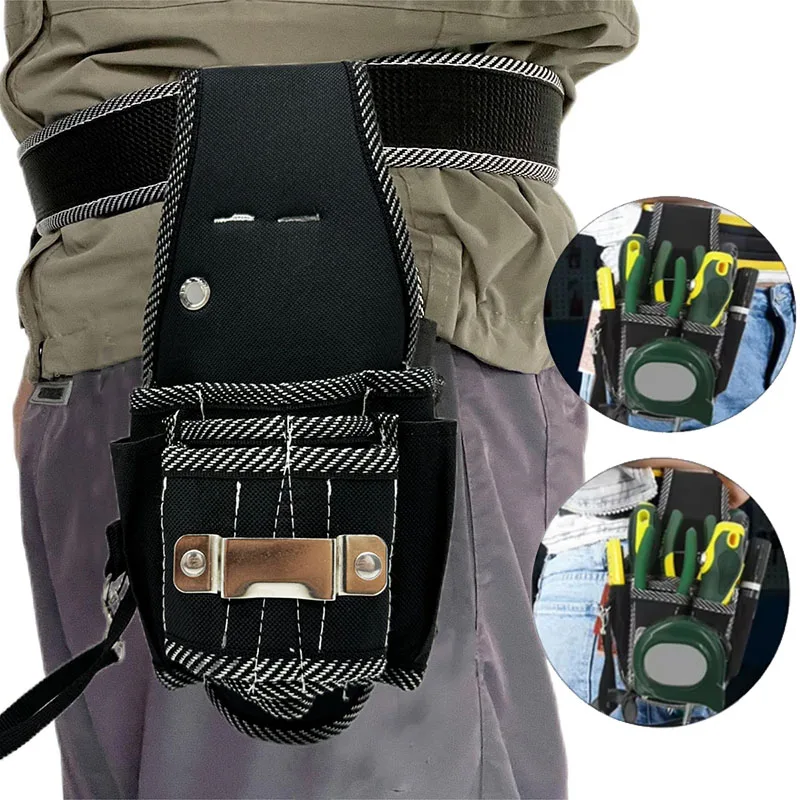

Tool Holders Insert Sheath Repair Waist Bag Portable Drill Holder Holst Pouch Electrician Simple Pocket Waist Hanging Tool Bag