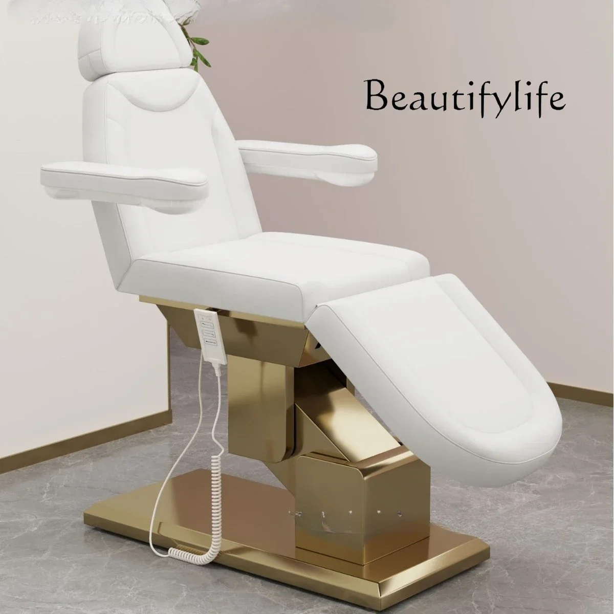 Multifunctional foreign trade electric beauty bed SPA massage bed beauty salon special lifting pattern embroidery bed