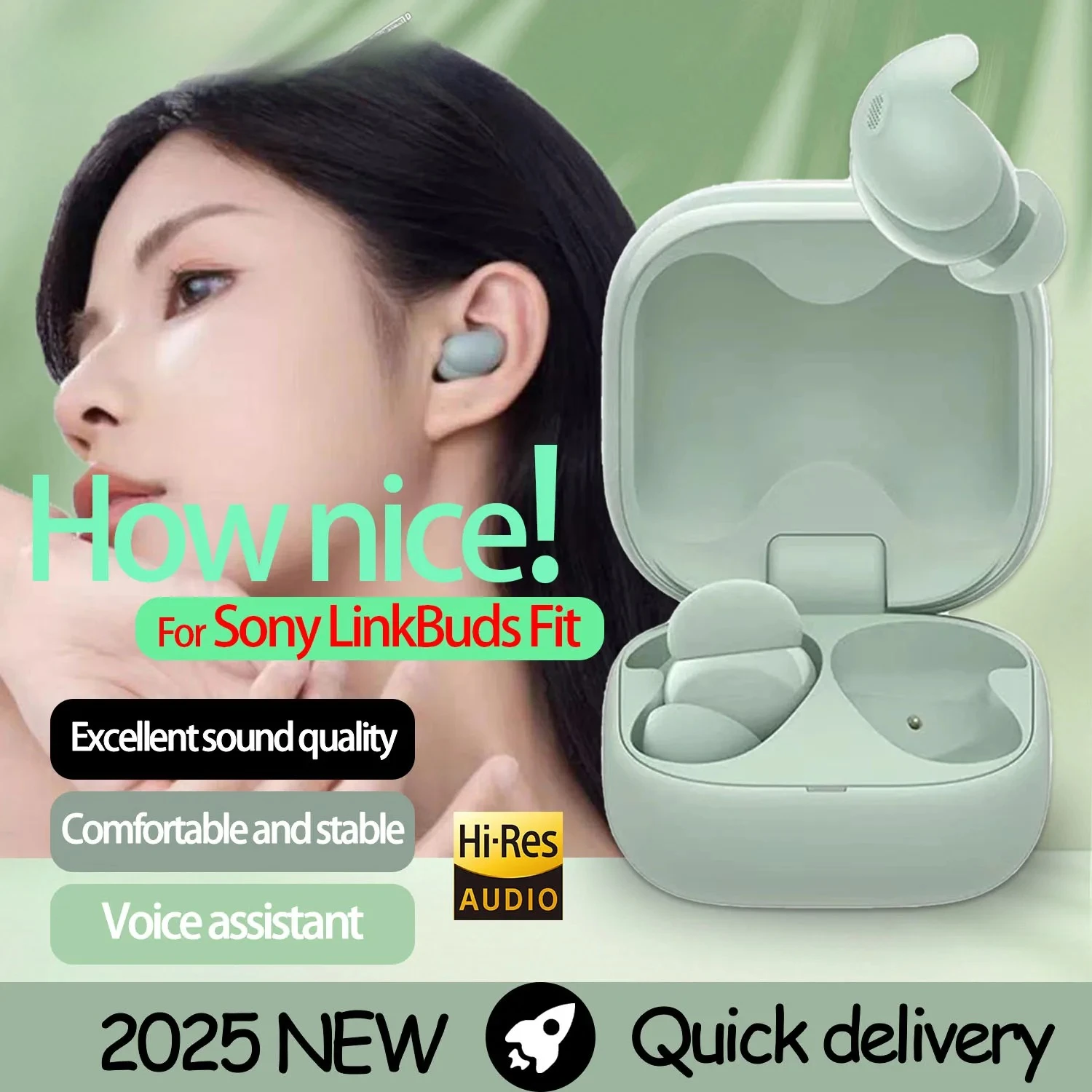 

New LinkBuds Fit Wireless in-ear Bluetooth Headset Is Suitable For Sony Sports Noise Reduction And Sweat Prevention Headphones