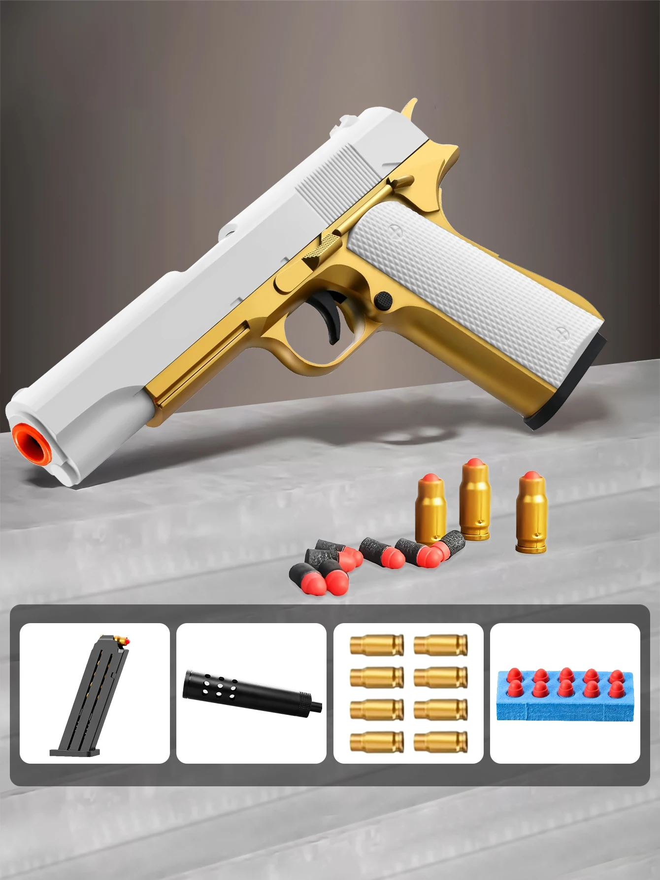 Shell Ejection Soft Bullets Toy Guns For Boys Girls Tiktok Gun Pistol Boys Birthday Gift