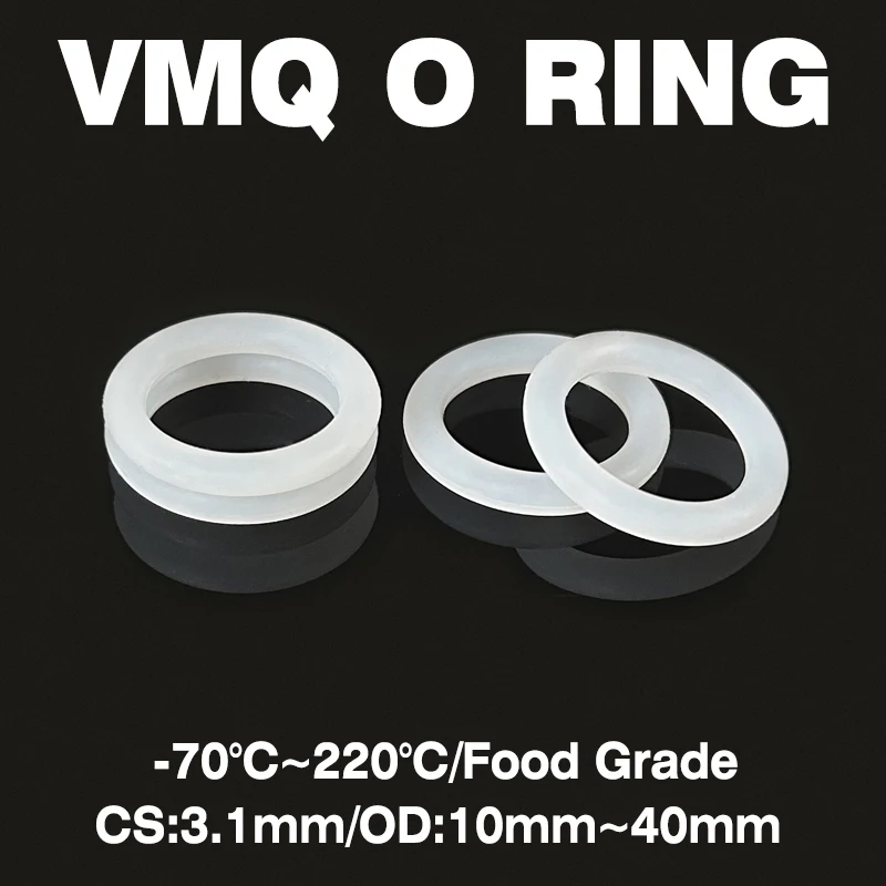 White Silicone O-Ri… - image