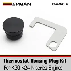 EPMAN Racing Heater Core Plug Kit K20 K24 Swap For Honda Civic Integra EG DC Thermostat Housing EPAA01G110K