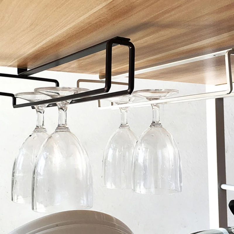 Champagne Wine Glass Storage Hanger Hanging Wine Glass Rack for Bar Kitchen Dropsale