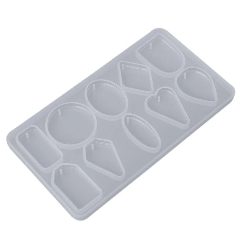 15YC Silicone Mold DIY Jewelry Making Necklace Pendant Molds Handmade Crafts Geometri