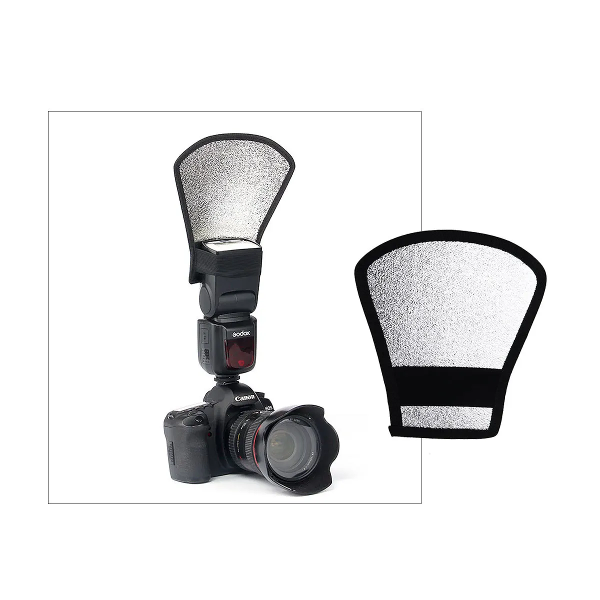 2pcs Flash Diffuser For Photography Light Reflector Portable Foldable Light Diffusion Panel Studio Outdoor Shooting Accessory