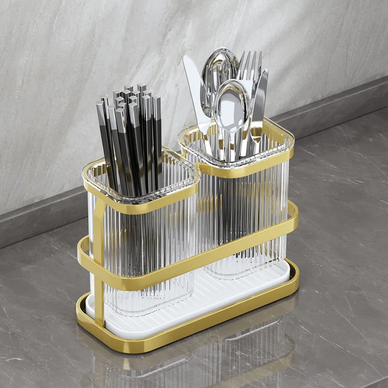 Kitchen Cutlery Holder Chopstick Storage Rack Cutlery Sink Chopsticks Holder Kitchen Spoon Fork Drain Rack Cutlery Organizer