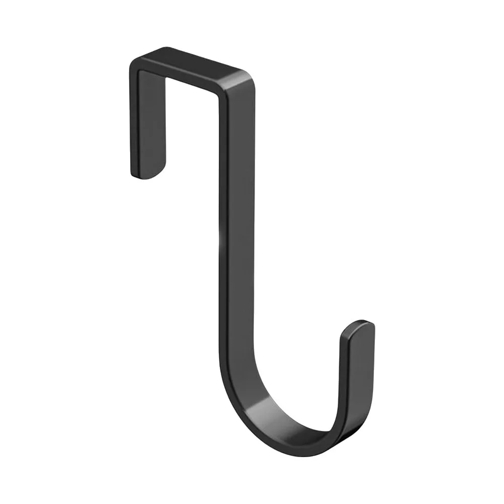 Stainless Steel Over Cabinet Door Hook J Shape No Drill Cabinet Door Hanger Heavy Duty Space Saving Storage Hanging Hook