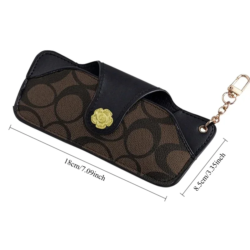 Custodia per occhiali portatile Occhiali per miopia Borsa per occhiali da sole Custodia protettiva Borsa per occhiali da sole per tutti i giorni e da viaggio con portachiavi