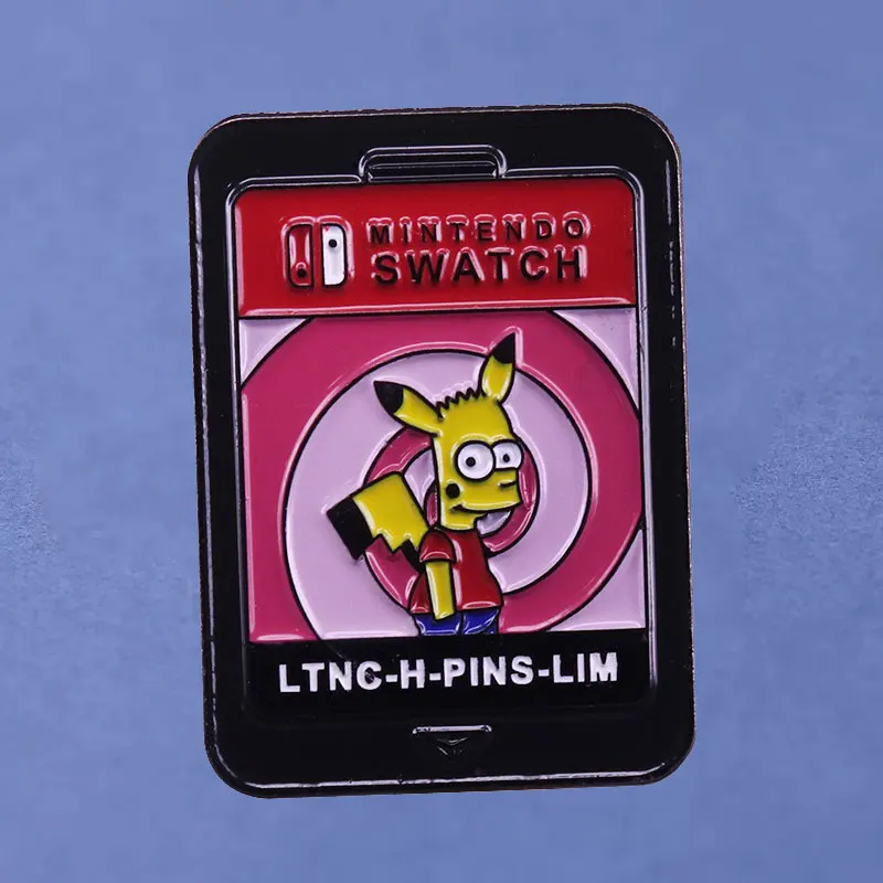 Minrendo Swatch Lthc-h-Pins-Lim Pikachu Enamel Pins Collect Anime Movie Pokemon Metal Cartoon Lapel Brooch Badges