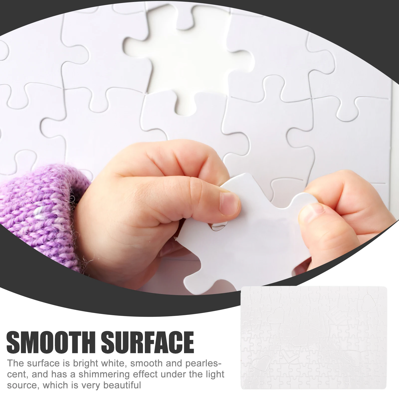 

2PCS LOVE Puzzle Sublimation Transfer Puzzles Heat Blank Thermal Paper Craft Gift Wedding Birthday Party Classroom Home